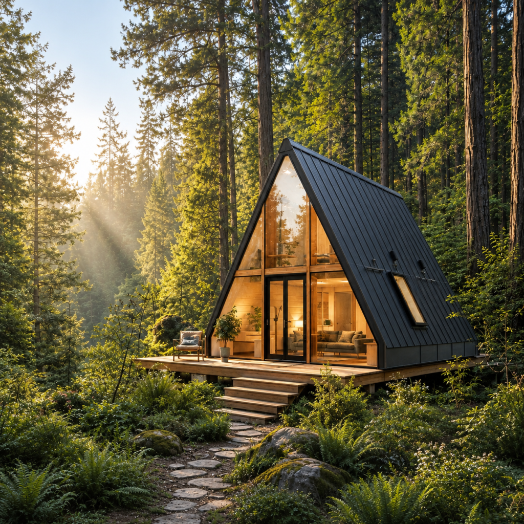 A-frame Prefabricated House | CEALUM Building Material Supply Services