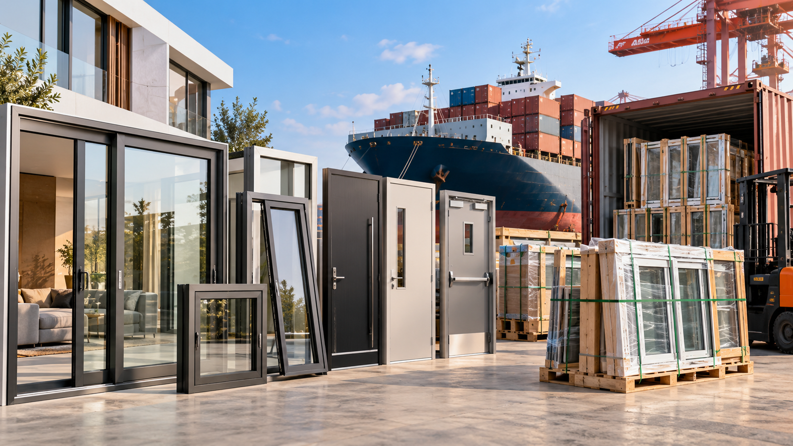 Doors and Windows from China for construction projects