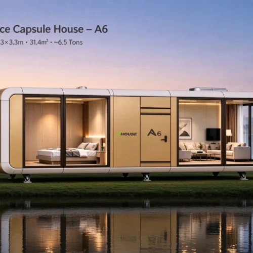 A6 Space Capsule House – 31.4 m² Prefabricated Modular Home