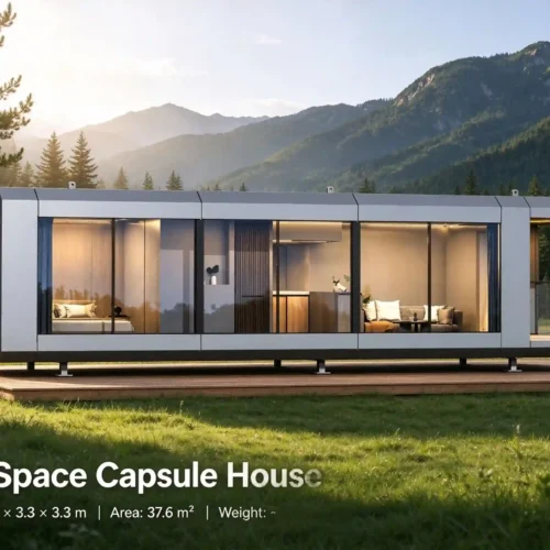 F7 Space Capsule House – 37.6 m² Modern Prefabricated Modular Home